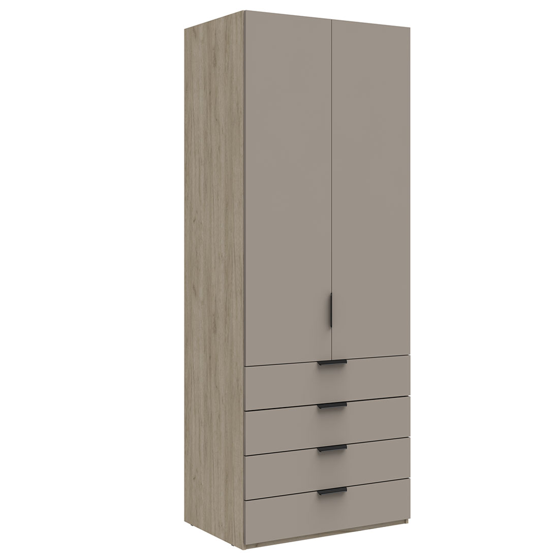 Шкаф с ящиками для белья Napoli (Крафт серый/камень Терра)