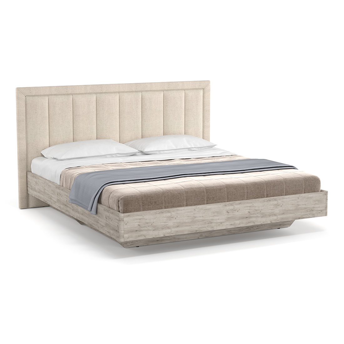 Кровать 180х200 с ящиком Napoli-2 (Крафт серый)