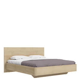 Кровать двуспальная Solo 180х200 под подушку 04 (дуб Ривьера)