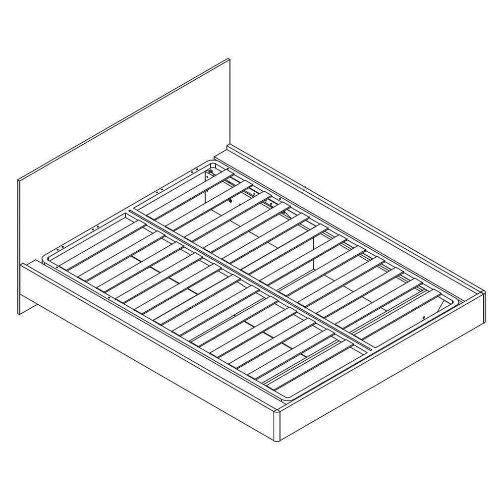 Двуспальная кровать Napoli-2  (Крафт серый)