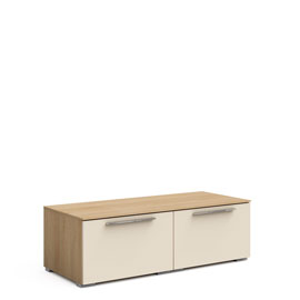 Тумба в гостиную Solo 2 ящика (Ривьера/крем)