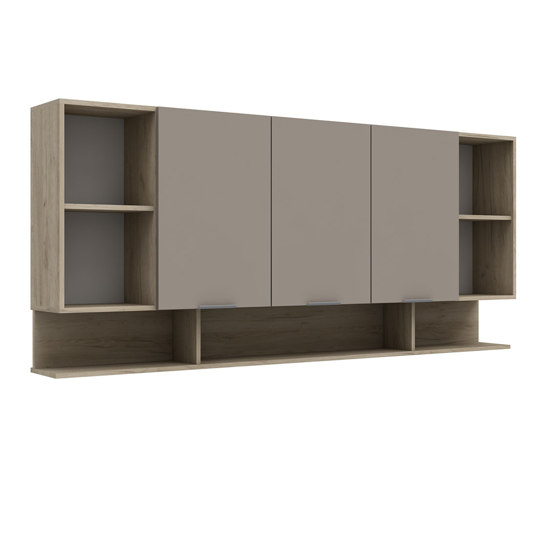 Полка навесная Napoli (Крафт серый/камень Терра)