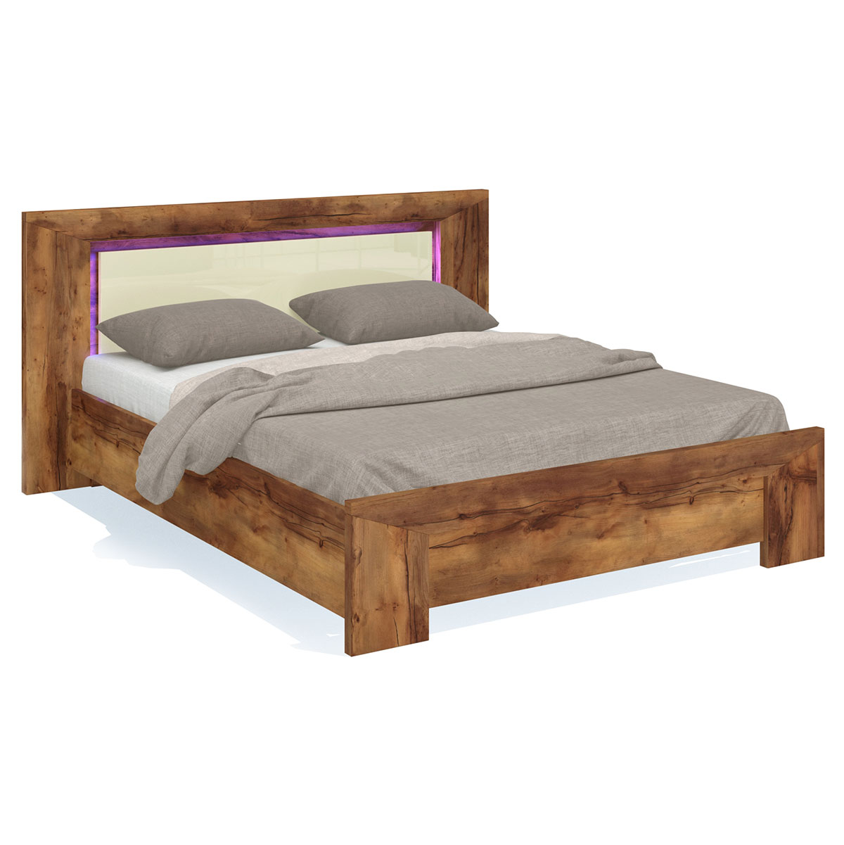 Двуспальная кровать 160х200 Blade с подсветкой в изголовье