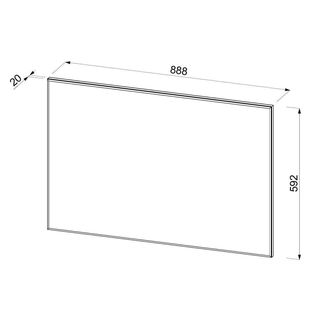 Зеркало настенное Napoli (Камень Терра)
