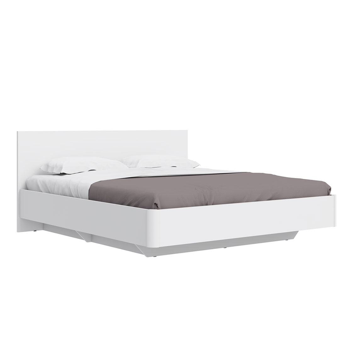 Кровать Соло 180х200 под подушки 01 и 03 (белый)