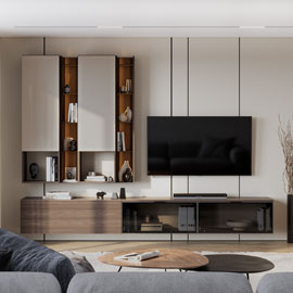 Гостиная Сарино К4.03 (Гиккори/Кашемир)