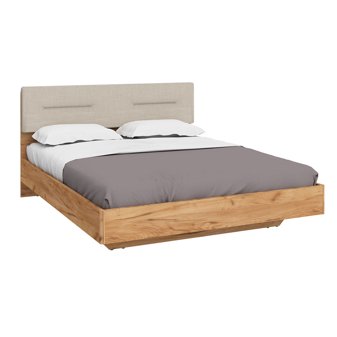 Двуспальная кровать Napoli-1 с ящиком (Крафт золотой)