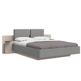 Кровать с ящиком и мягкими царгами160х200 Сарино (Кашемир/Loop7)