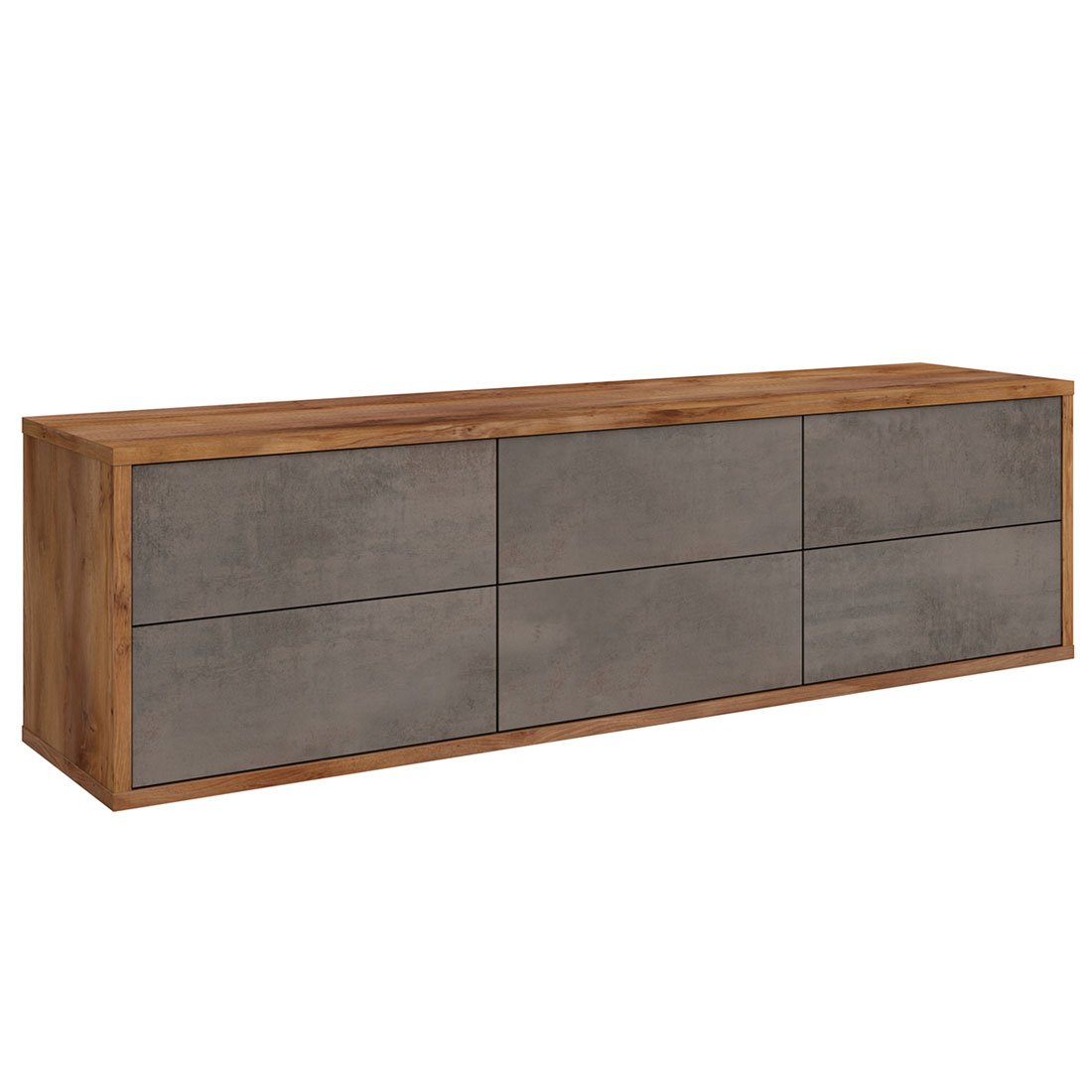 Подвесная тумба Илма-3 (тис Таксония/Бетон Dark)