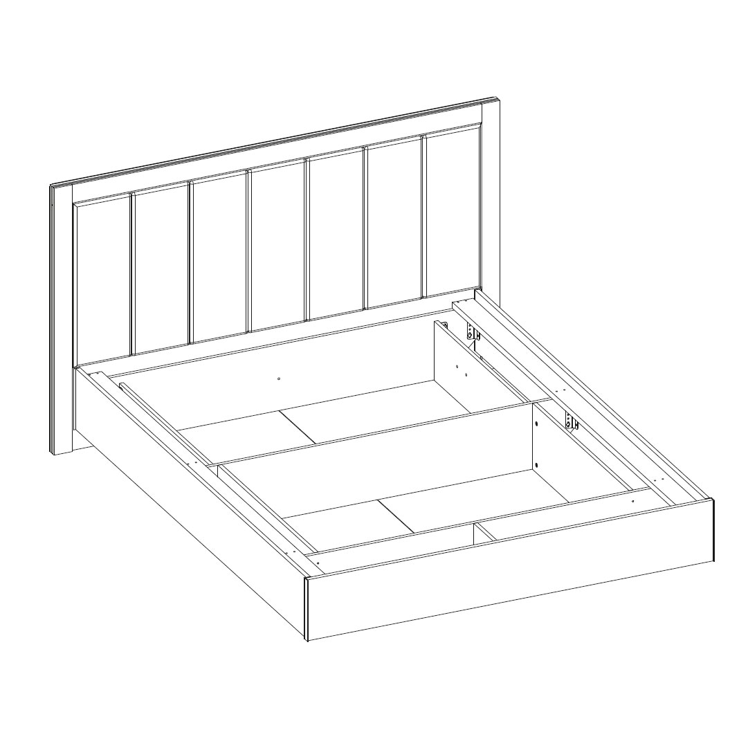 Интерьерная кровать 120x200 Napoli-4 (экокожа)