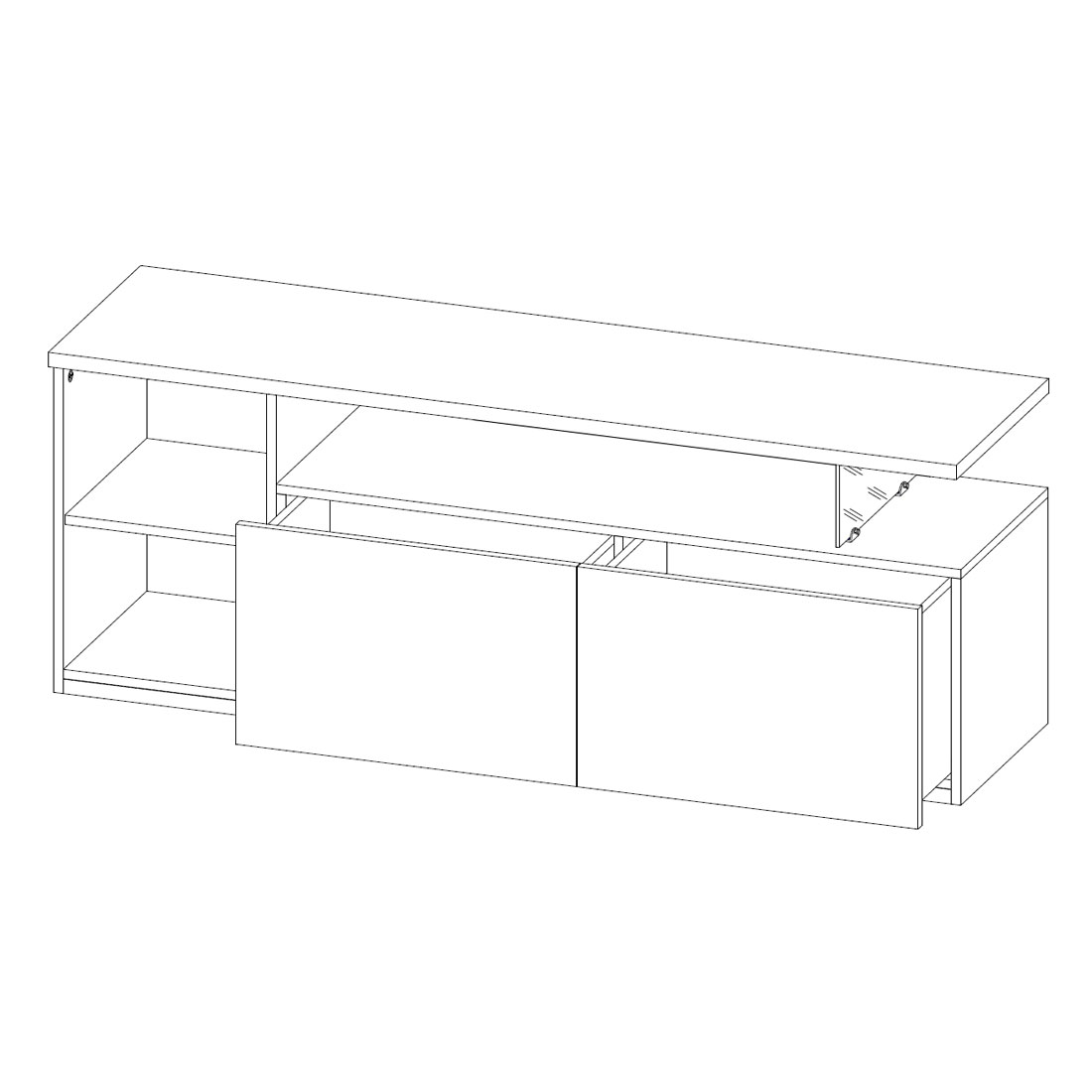 Тумба Napoli (дуб Крафт серый/бетон Dark)