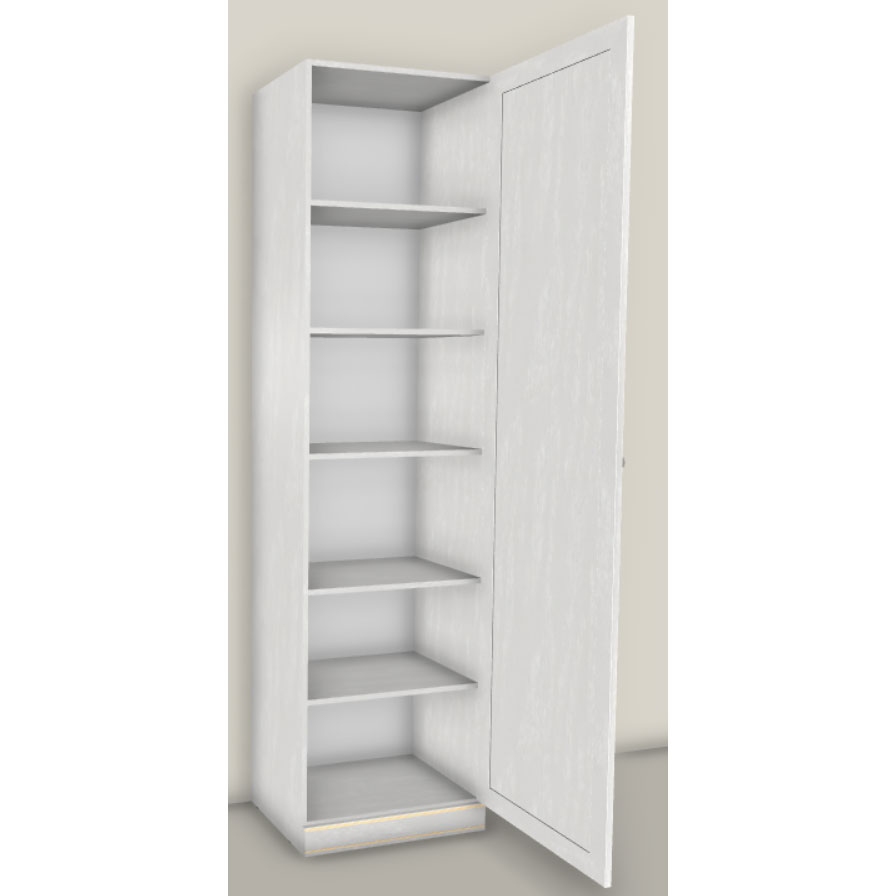 Шкаф для белья Верди (дуб Белуна) правый