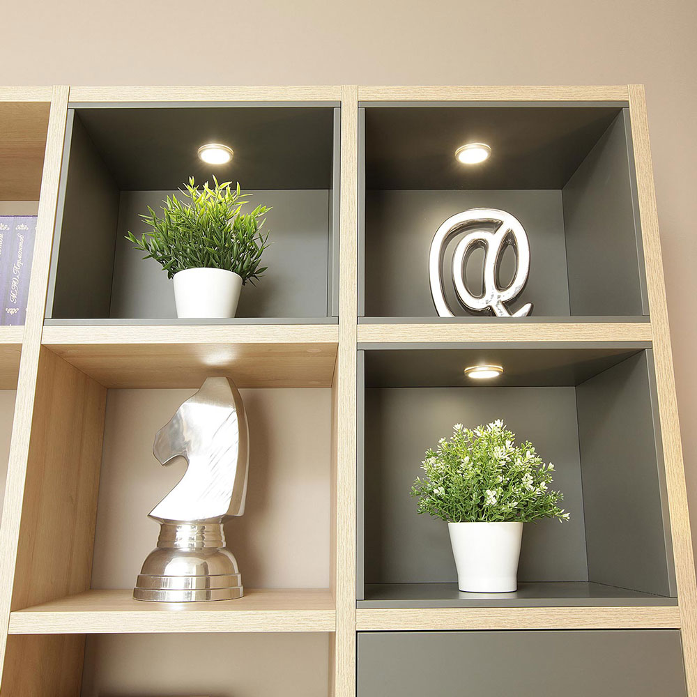 Стеллаж 405.Ilma-KSt-03 (дуб Ривьера/серый средний матовый)