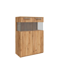 Низкий шкаф-витрина Napoli (Крафт золотой)