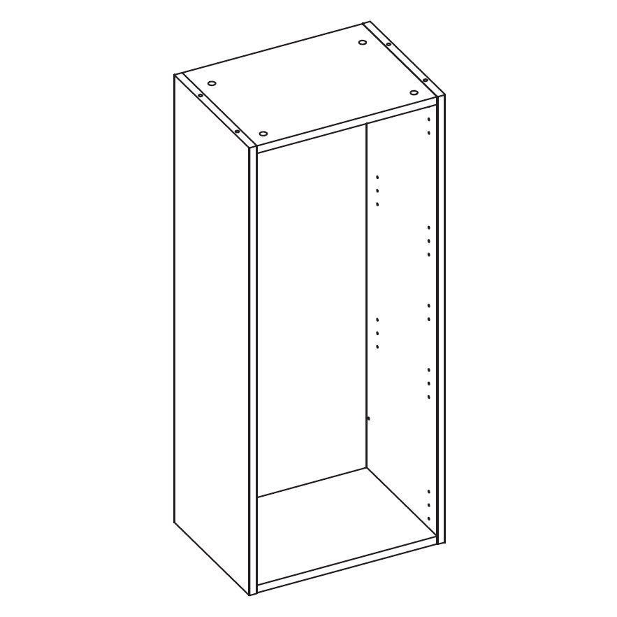 Навесной шкаф Solo (дуб Ривьера/крем) левый
