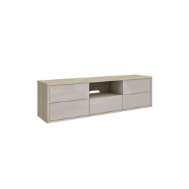 Подвесная тумба с нишей Наполи (дуб Крафт серый)