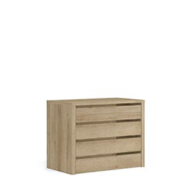 Тумба вкладная для двухдверного шкафа (дуб Ривьера)