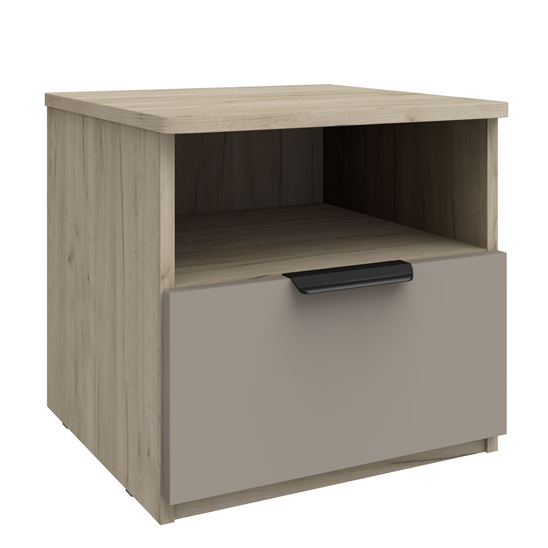 Прикроватная тумба Napoli (Крафт серый/камень Терра)