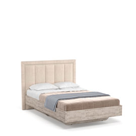 Полуторная кровать Napoli-2 с ящиком  (Крафт серый)