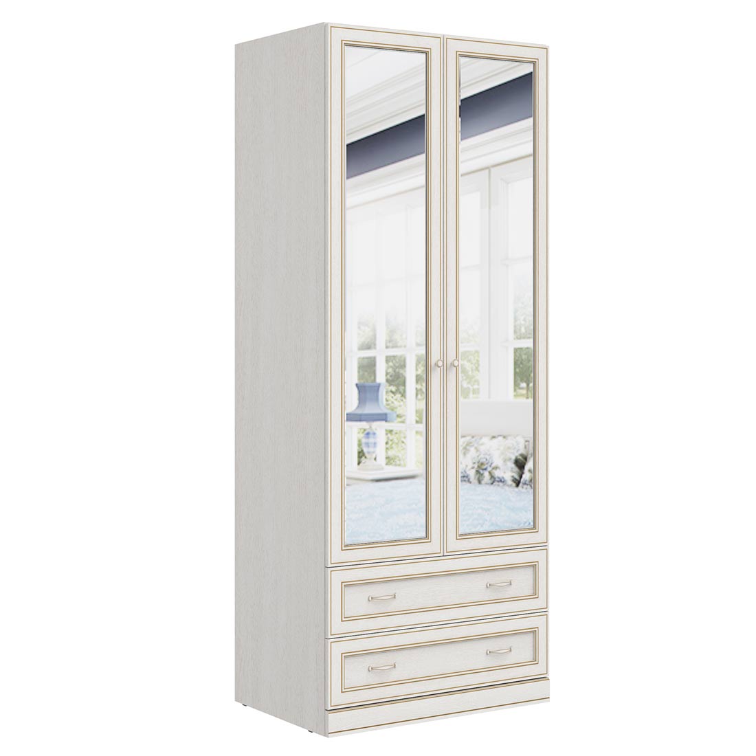 Шкаф с зеркалом VERDI (Белуна)