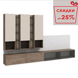 Гостиная Сарино К4 (Гиккори/Кашемир/Графит)