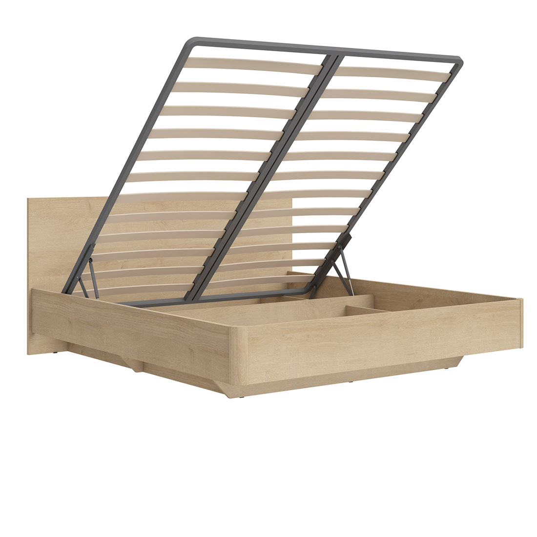 Кровать с ящиком для белья 180х200 Solo (дуб Ривьера)