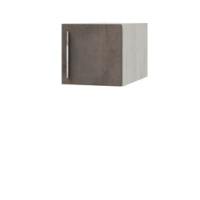 Антресоль для углового шкафа-пенала Наполи (дуб Крафт белый) правая