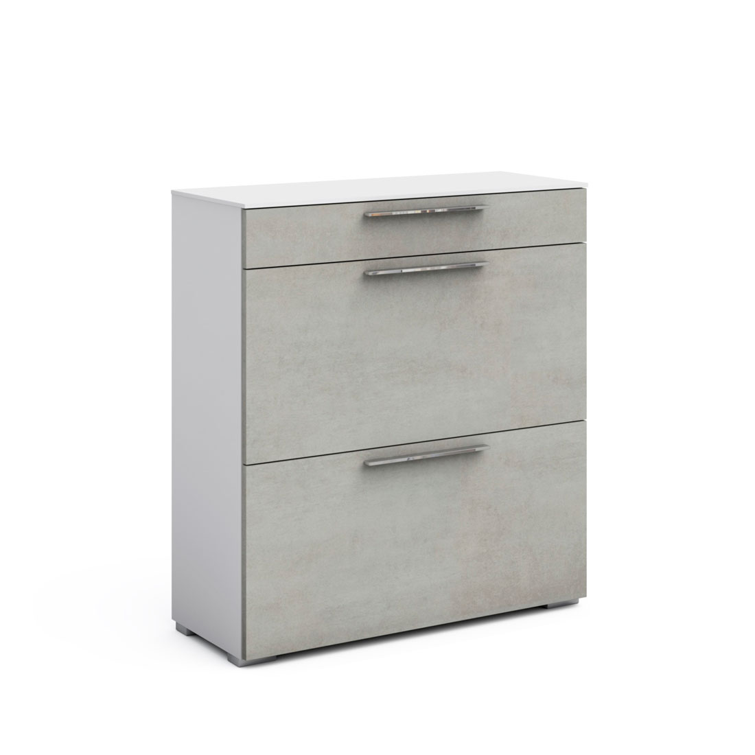 Тумба для обуви Solo (белый/бетон Grey)