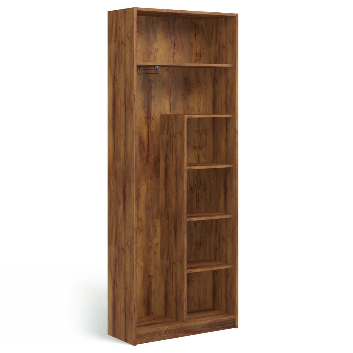 Шкаф двухдверный узкий Solo (таксония/моккачино)