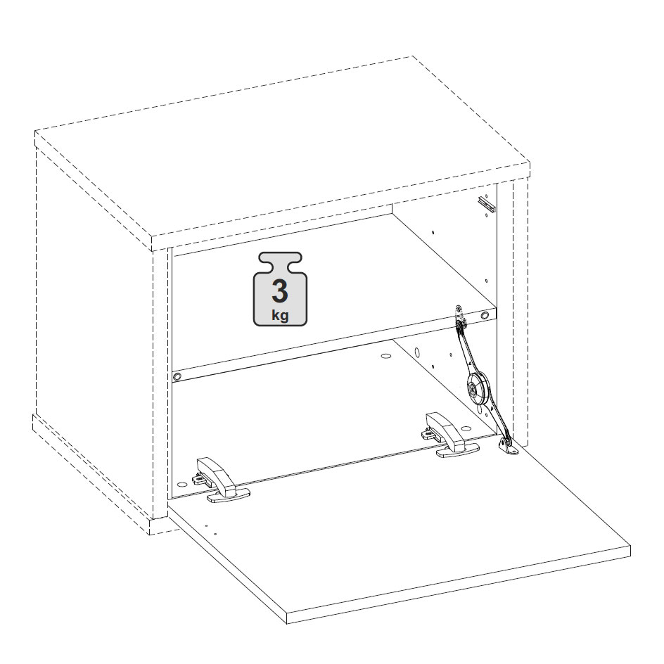 Подвесная тумба 1 дверь Илма-3 (дуб Ривьера/мята матовый)