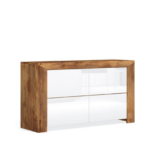 Комод с четырьмя ящиками Blade (таксония/белый глянец)