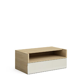 Тумба с 3D нишей Solo Quadro (дуб Ривьера/крем)