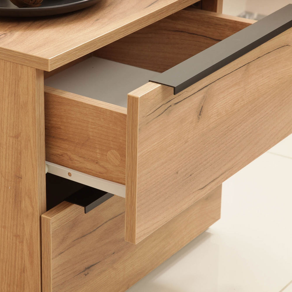 Кровать с тумбами Наполи Лайт (дуб Крафт золотой)