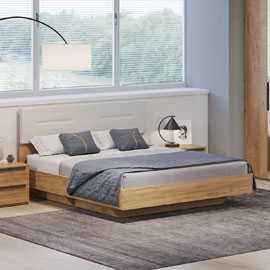 Кровать Napoli-1 160х200 (Крафт золотой)