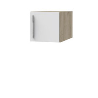 Антресоль для углового шкафа-пенала Наполи (дуб Крафт серый) правая