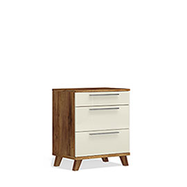 Прикроватная тумба на опорах Solo (таксония/крем)