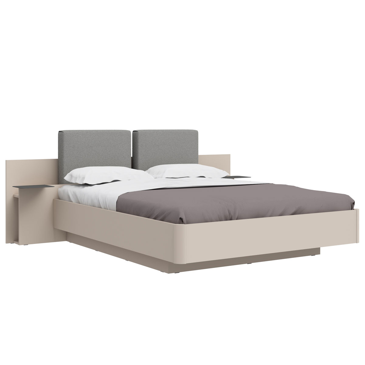 Кровать с ящиком для белья 160х200 Сарино (Кашемир серый)