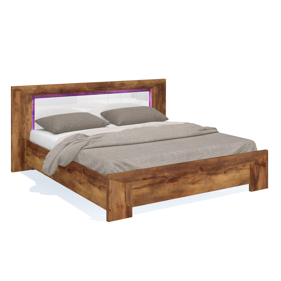 Двуспальная кровать 160х200 Blade с подсветкой в изголовье