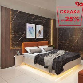 Спальня Сарино (Кашемир серый / Файерстоун / Дуб Аско)