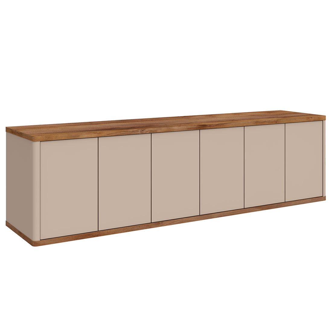 Подвесная тумба 6 дверей Илма-3 (тис Таксония/мокко матовый)