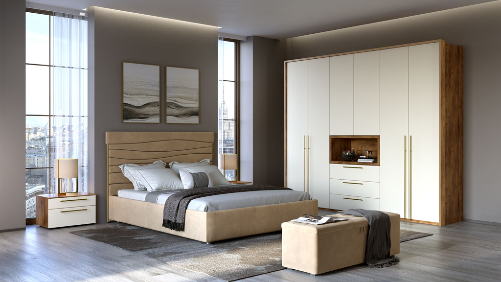 Спальня Solo (тис Таксония/крем матовый)