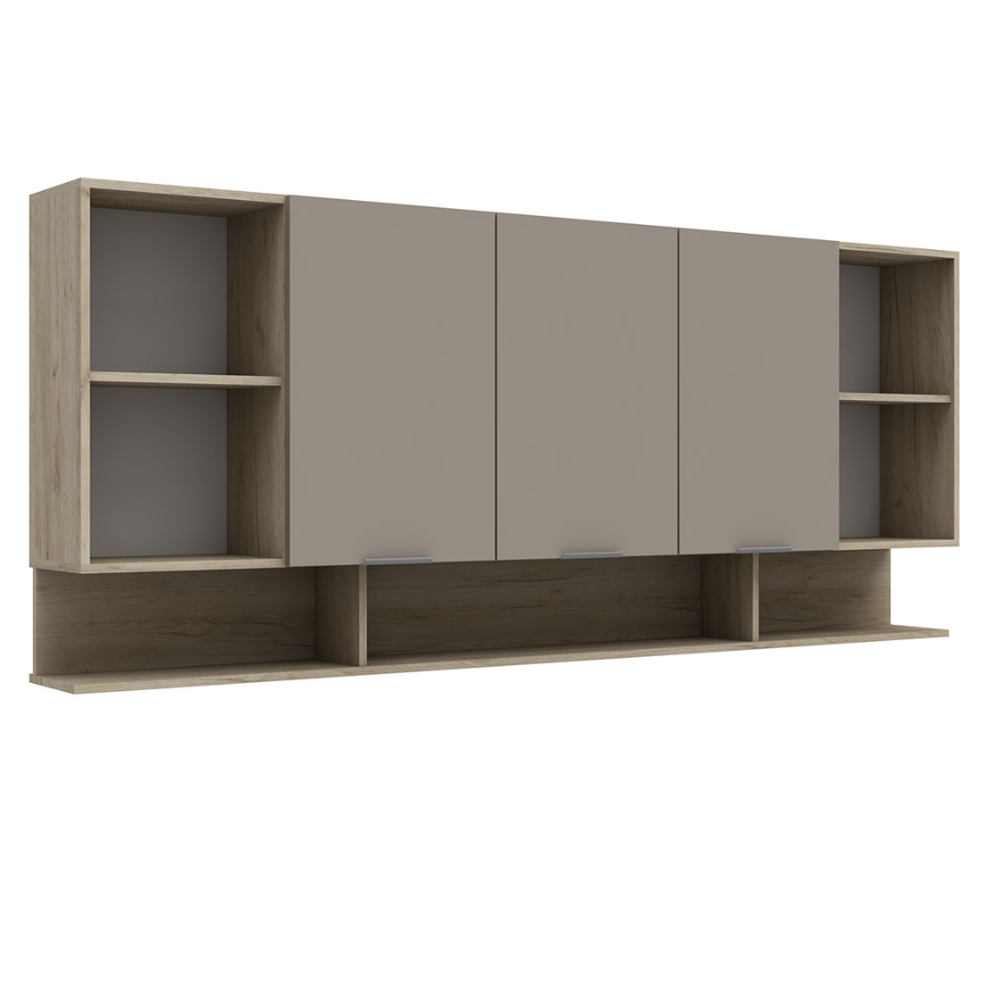 Полка навесная Napoli (Крафт серый/камень Терра)