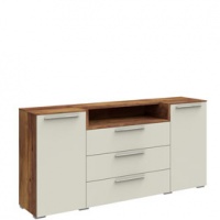 Широкий комод с 3D нишей Solo (тис Таксония/матовый)