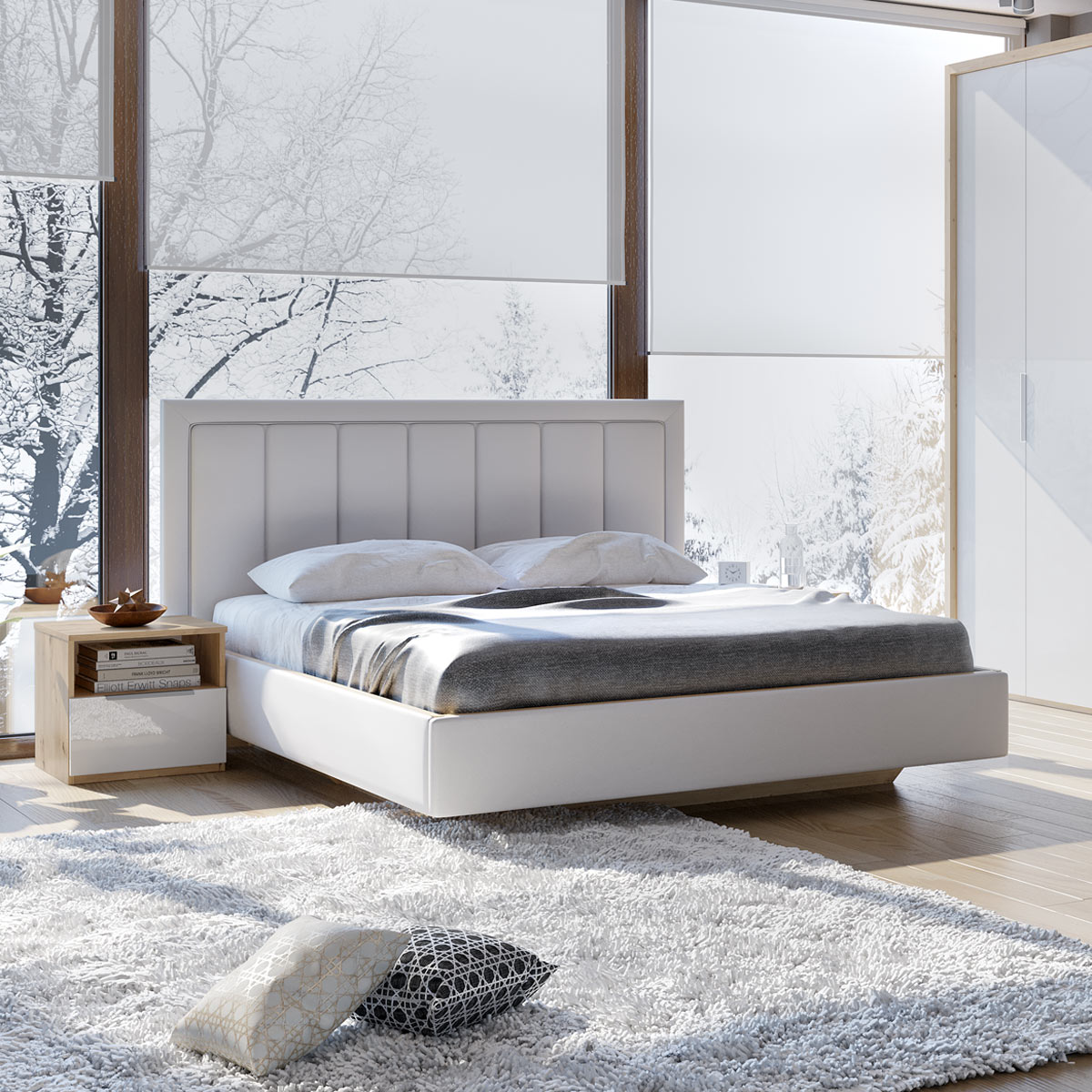 Интерьерная кровать Napoli-4 (Boom Ice)