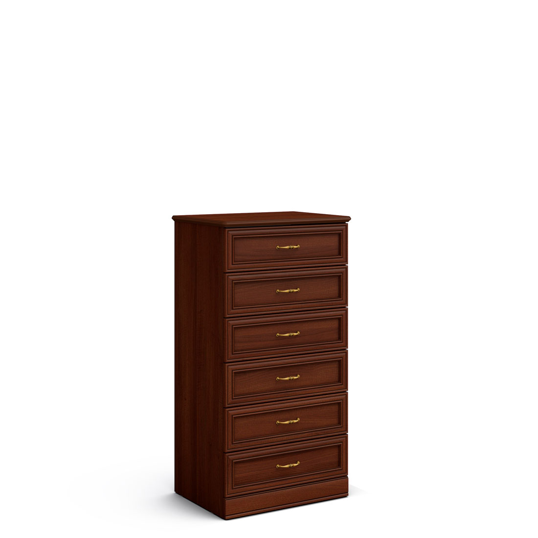 Комод 6 ящиков Верди (орех Леванте)