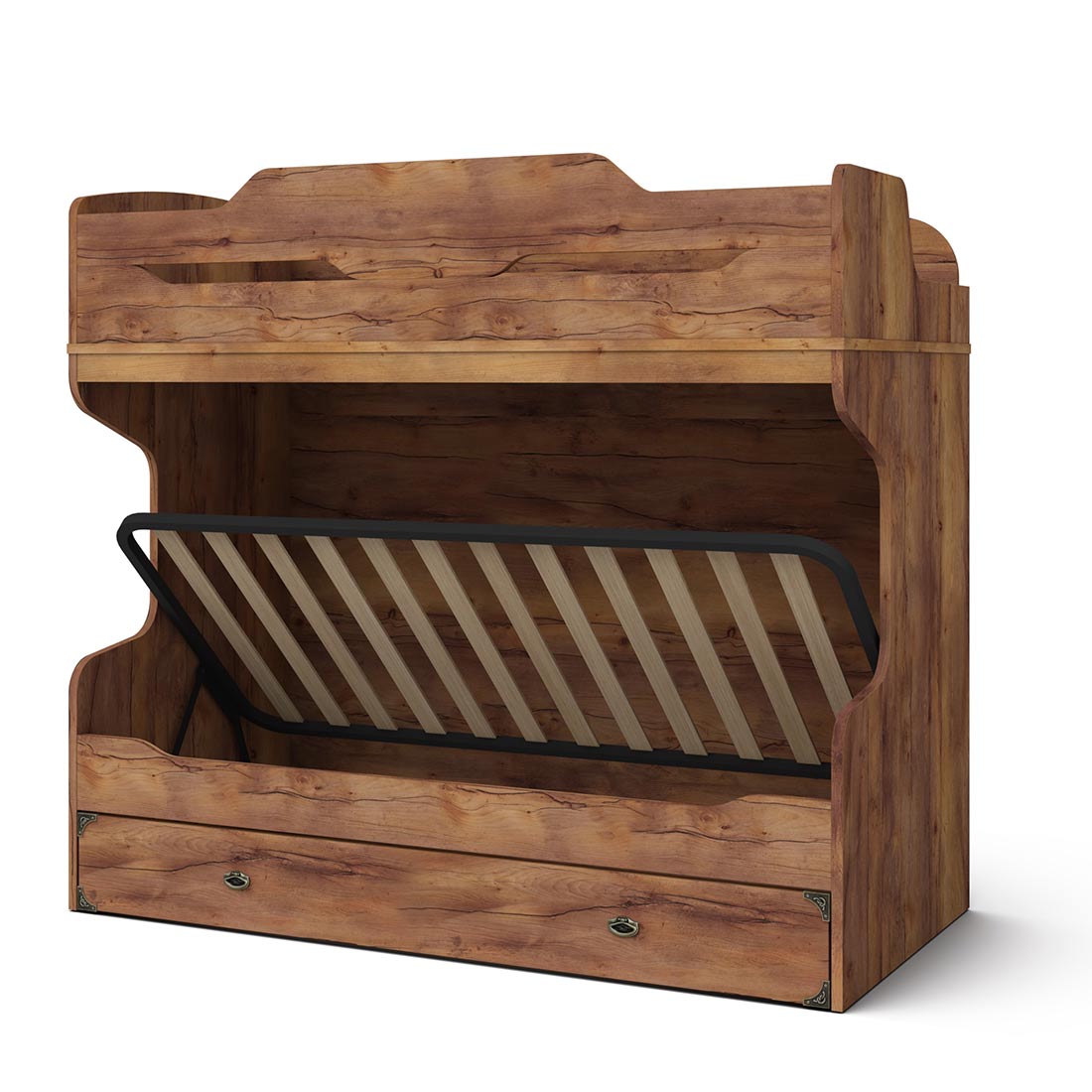 Двухъярусная кровать 90x190 (тис Таксония) правая