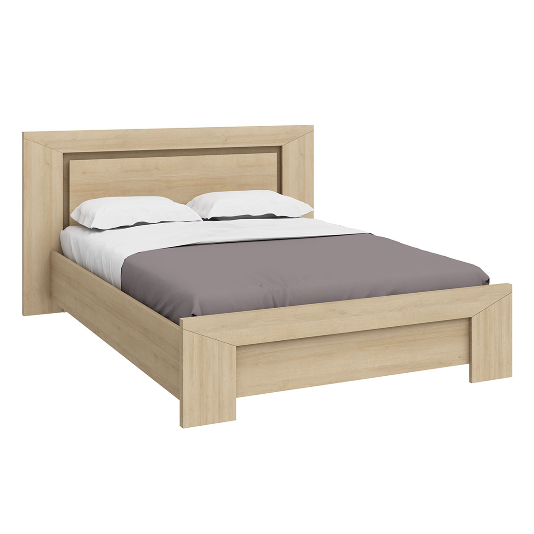 Кровать полуторная 140x200 Блейд (дуб Ривьера)