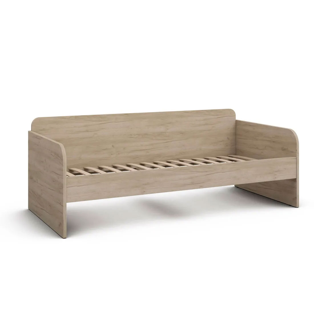 Кровать-тахта 90х200 с ящиками Napoli (Крафт серый/камень Терра)