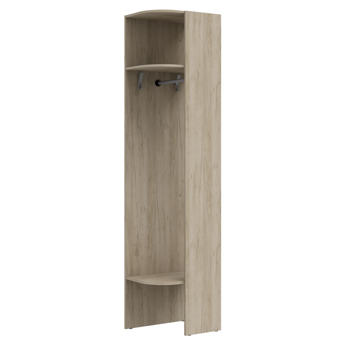 Вешалка Наполи (дуб Крафт серый) левая