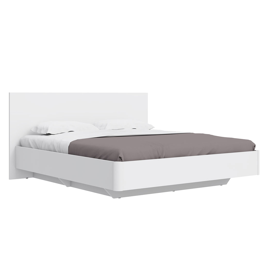 Кровать 180х200 с под. мех. под подушки 04 Соло (белый)